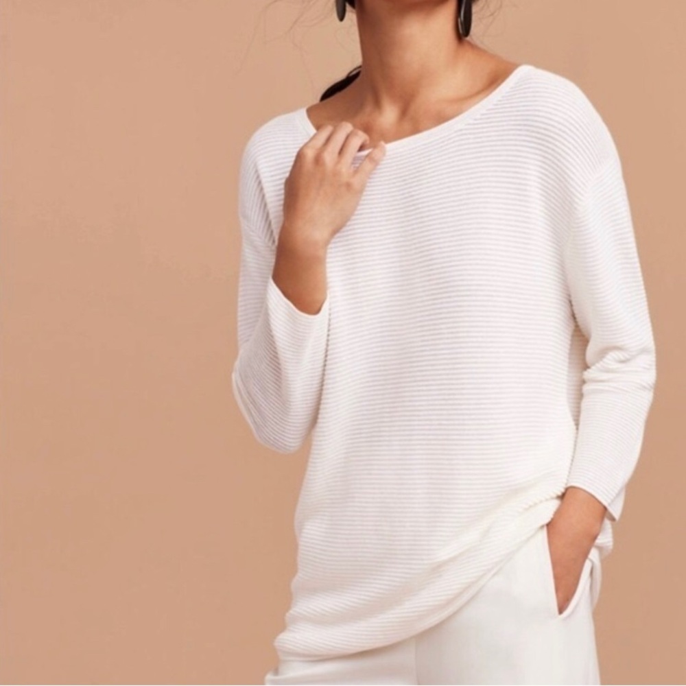 Aritzia Wilfred Blanchard Linen blend Sweater Business Casual Sz XXS